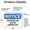 Signmission Chlorine Gas Sulfur Dioxide Gas OSHA Notice Sign, Vinyl Decal, 14in W x 10in L, 2PK OS-2PACK-NS-D-1014-L-10589 - alternate 2
